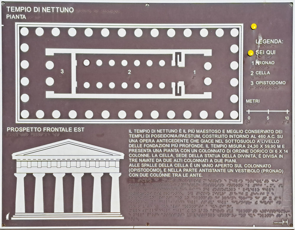 Mappa del Tempio di Nettuno