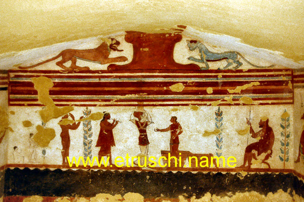 tomba giocolieri tarquinia etruschi di which restoration